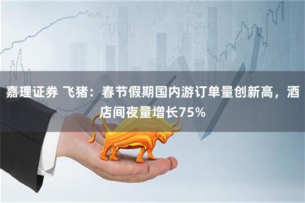 嘉理证券 飞猪：春节假期国内游订单量创新高，酒店间夜量增长75%