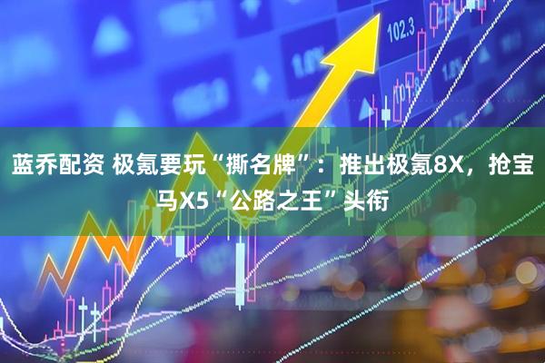蓝乔配资 极氪要玩“撕名牌”：推出极氪8X，抢宝马X5“公路之王”头衔